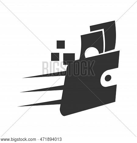 Digital Fast Payment Walet Logo Template Icon Illustration Brand Identity.isolated And Flat Illustra