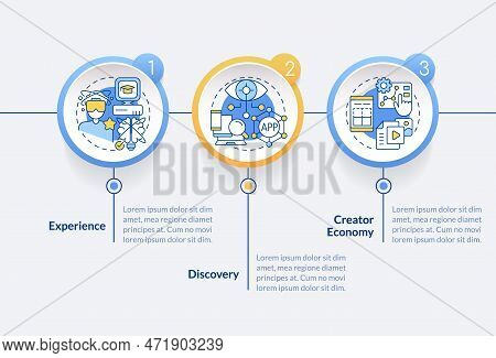 Multiverse Layers Circle Infographic Template. Virtual Reality. Data Visualization With 3 Steps. Edi