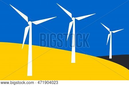 Modern Windmill Vector