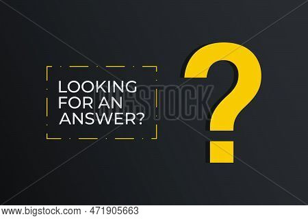 Looking For An Answer Question Mark Background