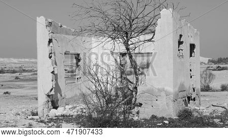 Ruins Of The Ottoman Railway Station. Negev. Israel