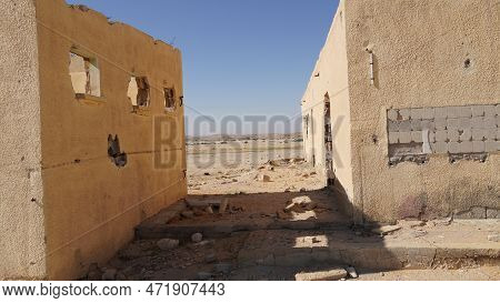 Ruins Of The Ottoman Railway Station. Negev. Israel