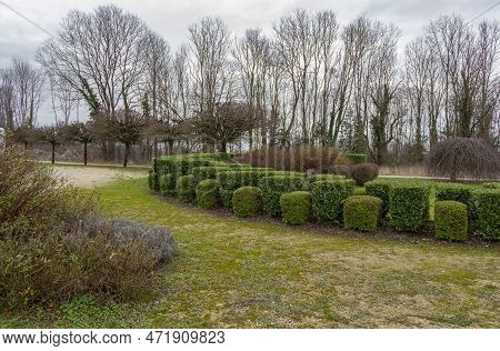 Park Scenery Near The Douaumont Ossuary, A Memorial Located Near Verdun In France