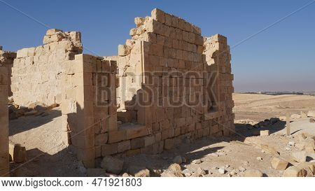 German-turkish Hospital (1906-1917) Built On Ruins Of Byzantine Fort At Nizana, Israel