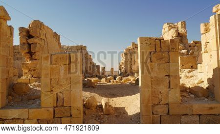 German-turkish Hospital (1906-1917) Built On Ruins Of Byzantine Fort At Nizana, Israel