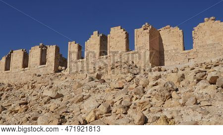 German-turkish Hospital (1906-1917) Built On Ruins Of Byzantine Fort At Nizana, Israel