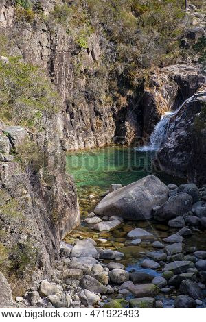 Waterfall Of Portela Do Homem Peneda-gerês National Park, Portugal