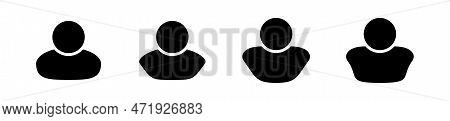 Set User Avatar Icon. Vector User Icon. User Profile Login. Vector Illustration