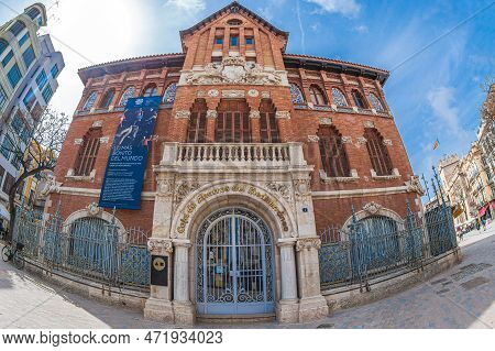 Valencia, Spain - March 29, 2022:  Fundación Mediterráneo-la Llotgeta Centre Fotogràfic Located In T