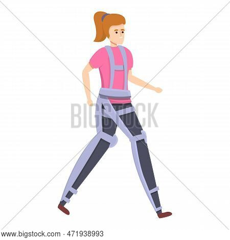 Futuristic Exoskeleton Icon. Cartoon Of Futuristic Exoskeleton Icon For Web Design Isolated On White