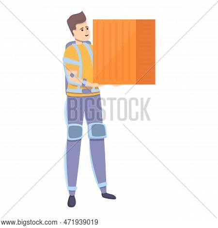 Contemporary Exoskeleton Icon. Cartoon Of Contemporary Exoskeleton Icon For Web Design Isolated On W