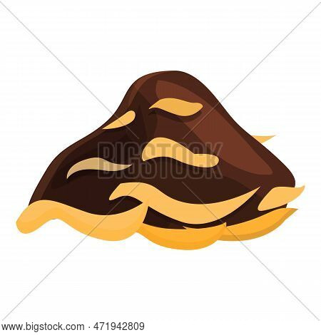 Mushroom Truffle Icon Cartoon . Cooking Fungus. Bizzarre Fungi