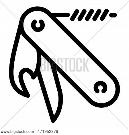 Penknife Icon. Outline Penknife Icon For Web Design Isolated On White Background