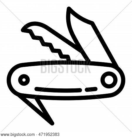 Swiss Penknife Icon. Outline Swiss Penknife Icon For Web Design Isolated On White Background