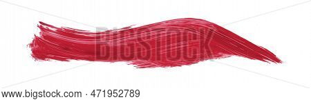 Ruddy Brush Isolated On White Background, Red Brush Scarlet Sage.