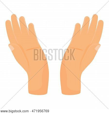 Cheer Handclap Icon Cartoon . Crowd Applause. Finger Encourage