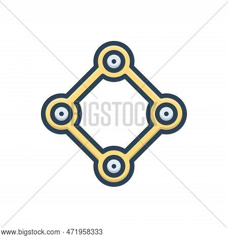 Color Illustration Icon For Component Part Constituent Element Ingredient Section Parts Composing Fu