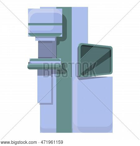 Mastography Machine Icon Cartoon . Breast Mammography. Screening Cancer