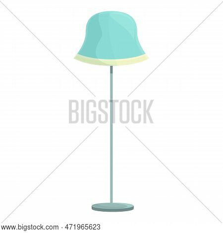 Torchere Lamp Icon Cartoon . Interior Furniture. Table Lampshade