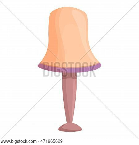 Floor Torchere Icon Cartoon . Lamp Stand. Interior Furniture