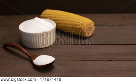 Organic Sweetener Zero Calorie Erythritol, Produced By Fermentation From Corn, Called Dextrose In Ce