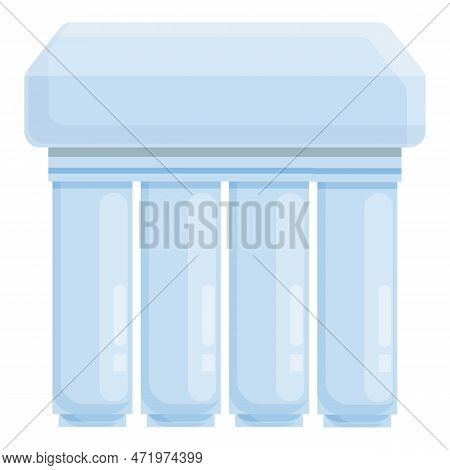 Osmosis Filtration Icon Cartoon . Water System. Filter Tank