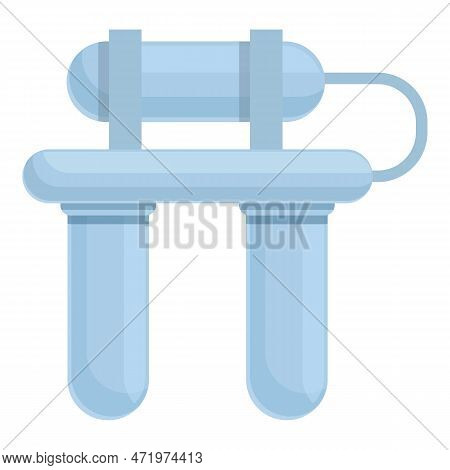 Home Osmosis Icon Cartoon . Water System. Filter Tank