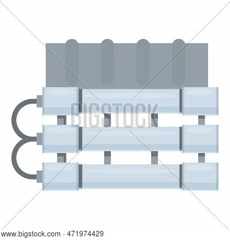Osmosis Plant Icon Cartoon . Water System. Filter Tank