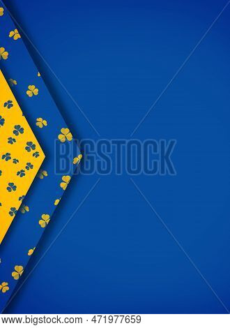 Abstract Background In Yellow And Blue Ukrainian Symbols