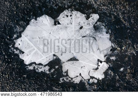Snow Background. Ice Texture. Winter Seanson Pattern. Pile Of Snow. Nature Pattern. Snowflake Shine.