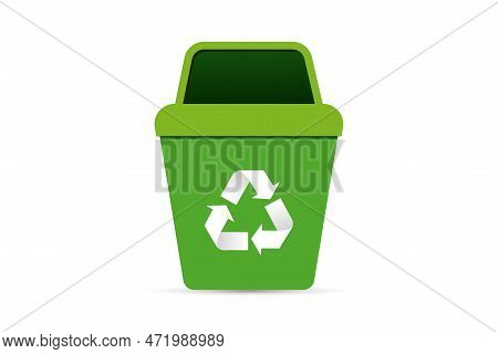 Recycle Garbage Bin Vector Element Design For Illustration