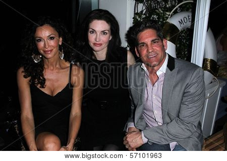 Sofia Milos, Elena Lyons Cardone, Grant Cardone at the Nathanaelle Fashion Show, Skybar, West Hollywood, CA. 03-15-11