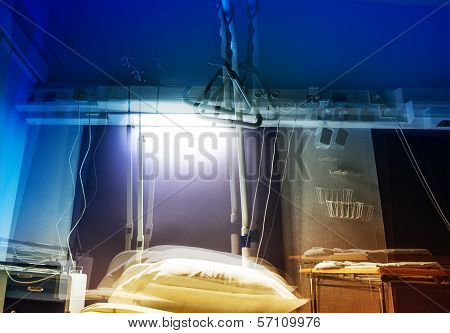 Hospital Room In Stroboscopic View