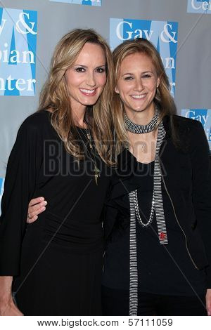 Chely Wright and Lauren Blitzer at the L.A. Gay and Lesbian Center's 