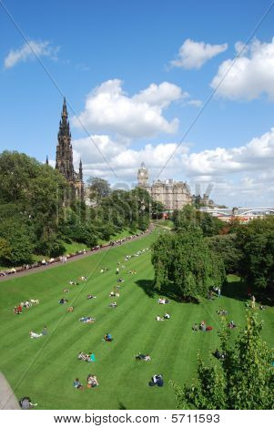 Edinburgh Princess street Gardens