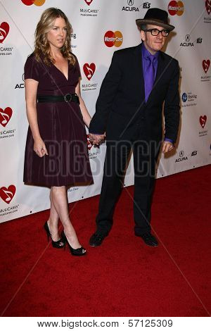 Diana Krall and Elvis Costello at the MusiCares Tribute To Barbra Streisand, Los Angeles Convention Center, Los Angeles, CA. 02-11-11