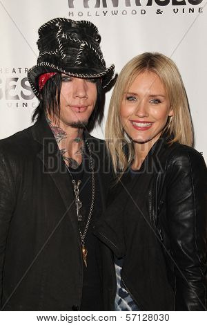 Dj Ashba and Nicky Whelan at the 