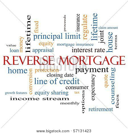 Reverse Mortgage Word Cloud Concept