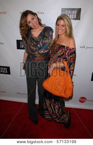 Jenny Leeser and Bridgetta Tomarchio  at the premiere of Cinema Epoch's 
