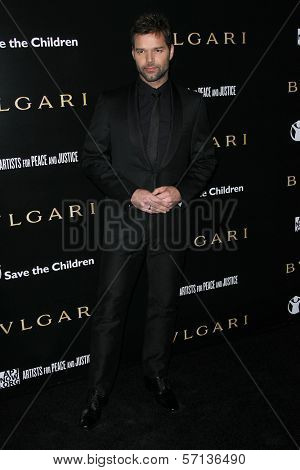 Ricky Martin at a Bvlgari Private Event Honoring Simon Fuller And Paul Haggis To Benefit Save The Children And Artists For Peace And Justice, Private Location, Beverly Hills, CA. 01-13-11
