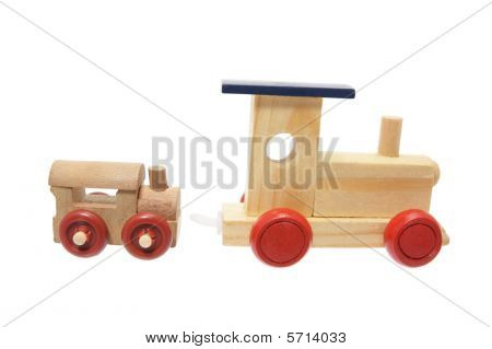 Legno Push-lungo treno giocattolo