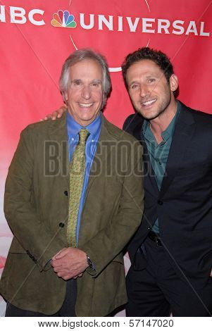 Henry Winkler and Mark Feuerstein  at the NBC Universal  Press Tour All-Star Party, Langham Huntington Hotel, Pasadcena, CA. 01-13-11
