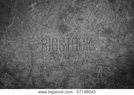 Pattern of cracks on the cement floor