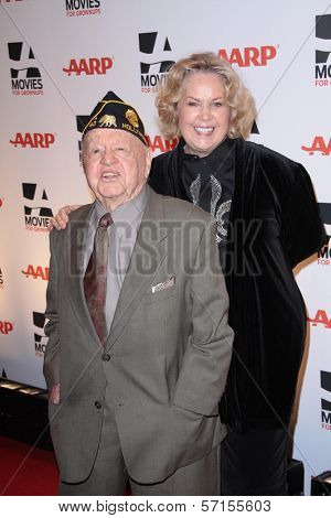 Mickey Rooney and Wife Jan Rooney at AARP Magazine's Movies For Grownups, Beverly Wilshire Hotel, Bevely Hills, CA. 02-07-11
