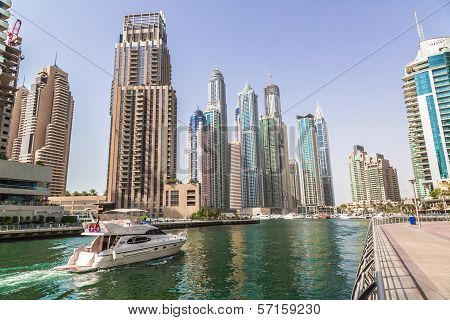 Dubai Marina Cityscape, Uae