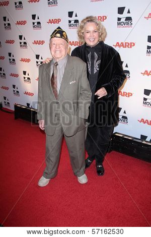 Mickey Rooney and Wife Jan Rooney at AARP Magazine's Movies For Grownups, Beverly Wilshire Hotel, Bevely Hills, CA. 02-07-11