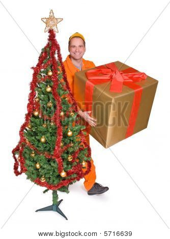 fornecedor e caixa de Natal