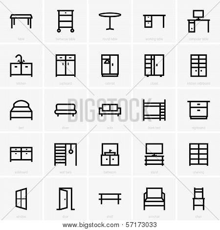 Furniture icons