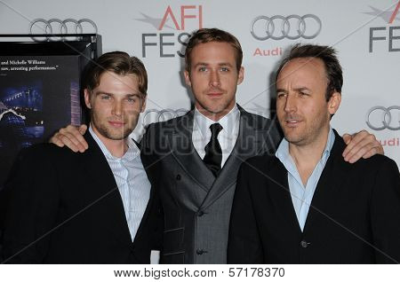 Mike Vogel, Ryan Gosling, Derek Cianfrance at the 