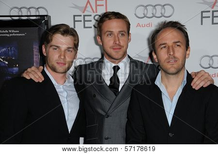 Mike Vogel, Ryan Gosling, Derek Cianfrance at the 